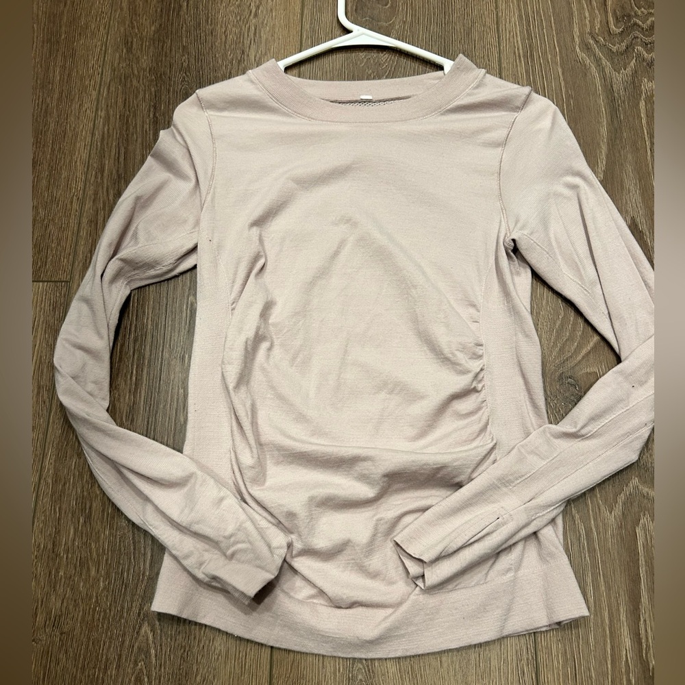 Athleta Beige Long Sleeve Top